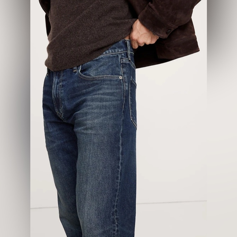 Banana Republic Men's Slim Fit Jeans in Dark Wash Size 34 x 32